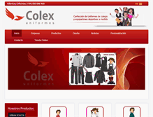 Tablet Screenshot of colexuniformes.com